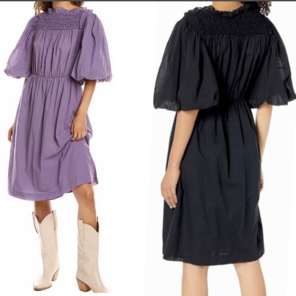 REBECCA TAYLOR Textured Smock Dress